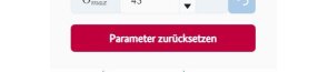 Schalter "Parameter zurücksetzen" im Menü "Parameter"