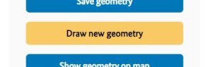 Schalter "Neue Geometrie zeichnen" und  Schalter "Geometrie auf Karte anzeigen" im Menü Geometrie